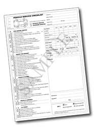 Vehicle Service Checklist